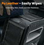 Car Cup Holder, Back Seat Cup Holder for Car, Truck Bed Organizer Boat Couch Bottle Holder Tray Expander Automotive Rear Seat Storage Accessories Pu Leather Fit for Coffee Drink Food