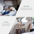 Purse Holder for Car, 2 Pack Upgraded Car Seat Hooks for Hanging Purse and Bag, Leather Headrest Hooks for Car Back Seat, Car Organization Accessories (Gray)