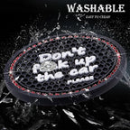 2PCS Bling Crystal Rhinestone Cup Holder Coaster – 2.75 Inch Anti-Slip Auto Insert Cup Coaster – Sparkling Interior Decor Accessories for Cars & Vehicles(Black & Red)