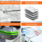 Car Windshield Cover for Ice and Snow - Magnetic Car Windshield Snow Cover, Winter Frost Guard Car Window Covers Snow Shield Ice Cover & 4-Layer, Anti-UV for Most Cars Big Size (67x 59in)