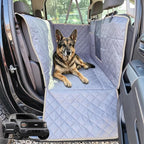 Truck Seat Cover for Dogs with Flip-Up Rear Seats 100% Waterproof Heavy Duty Pet Floor Hammock with Mesh Visual Window Senior Dog Friendly & Nonslip Fits Ford F150,F250 RAM 1500,Silverado