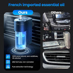 Car Vent Air Freshener, Smart 3-Speed Adjustable Car Diffuser, Rechargeable Essential Oil Diffuser, Long Lasting Fragrance, with 3 x 10ml Cologne Essential Oils