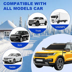 Car Windshield Cover for Snow and Ice, Car Windshield Snow Cover Kit with Side Mirror Cover, 600D Frost Guard Windshield Cover, Winter Frost Hail Protector for Sedan Truck SUV and MPV