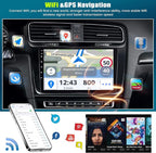 [6+128G] 8-Core Android 15 Car Stereo for Hyundai 2016-2018 with Wireless Carplay&Android Auto,9 Inch Car Radio with Mirror Link Bluetooth FM/RDS WiFi GPS SWC Dual USB+AHD Backup Camera