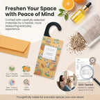 Large 12 Packs Flower Citrus Hanging Scented Sachets Long-Lasting Closet Deodorizer Air Freshener Fabric Refresher Odor Eliminator for Drawer Home Fragrance Gift Set