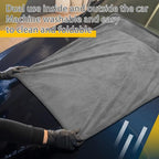2 Pcs Giant Car Drying Towel 55'' x 28'' Microfiber Towels Great Thick Soft Plush Towel Streak Free Lint Free Reusable Cars Accessories Highly Absorbent Quick Effortless Dry for Car Truck Suv