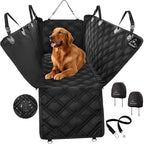 Dog Car Seat Cover, X-Large Heavy Duty Pet Seat Cover for Back Seat, Extra Padded Non-Slip Dog Hammock, Water-Resistant Back Seat Protector for Cars Trucks and SUVs (64” W x 60" L)