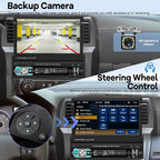 Single Din Flip Out Screen Car Stereo with Wireless Carplay and Android Auto, 7 inch 1 Din Touch Screen Radio Support Bluetooth/SWC/USB/FM + Backup Camera + Mic + Remote Control