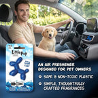 Little Pup 96603 Ocean Splash Scent, Car Air Freshener, Clips to A/C Air Vent, Alcohol-Free Fragrance Oil, Non-Hazardous and Non-Toxic Plastic, Set of 1