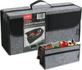 Car Trunk Organizer,Soft Felt Car Bag Organizer 20x6.11x10 inch Folding,for Honda CRV/for Civic/for Accord Ford/for Focus Fusion/for Toyota RAV4/for Jeep SUV/Truck/Sedan(Gray)
