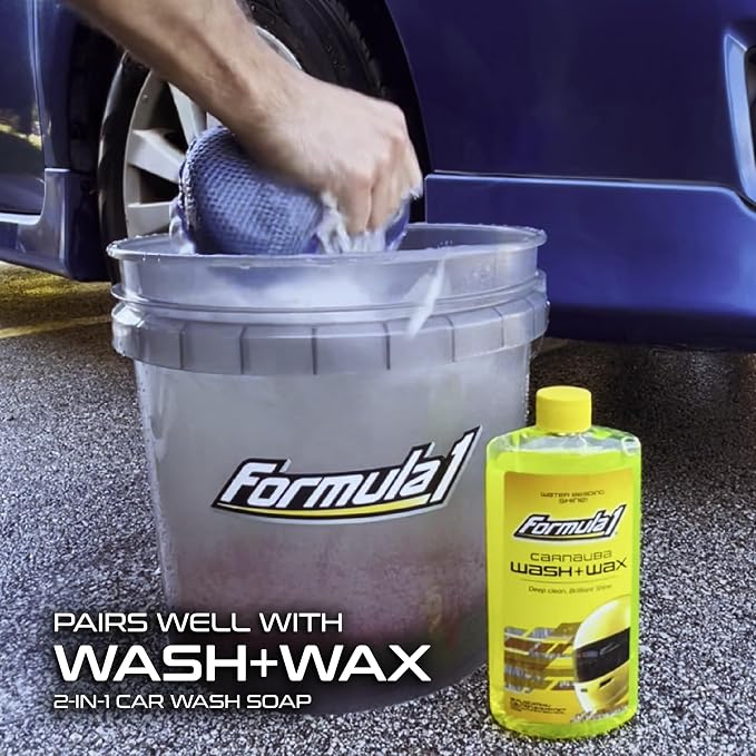 Super Car Wash Sponge Two-Sided Microfiber Sponge with Mesh Scrubber Side Intense Clean Durable & Effective Car Cleaning Supplies