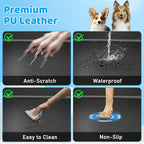 2026 Upgraded Back Seat Extender for Dogs - Large Hard Bottom Dog Car Seat Cover Holds 550lbs, Waterproof Dog Hammock Pet Bed with High-Density Foam Non-Slip Backseat Protector
