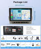 8Core 6+128G Car Stereo for Chevrolet Chevy Camaro 2008-2015 Wireless Carplay Android Auto,9“ IPS Touchscreen Android Car Radio,GPS,5GWiFi,32EQ DSP,Bluetooth5.0,SWC,Backup Camera
