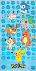 Kids Super Soft Cotton Beach Towel, 58 in x 28 in, Pokemon
