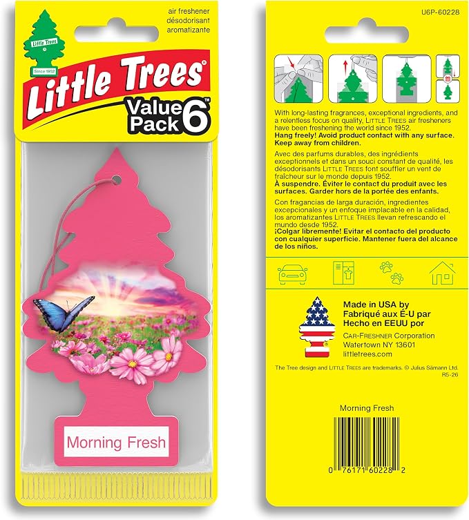 Car Air Freshener | Hanging Tree Provides Long Lasting Scent for Auto and Home | 24 Air Fresheners |Morning Fresh