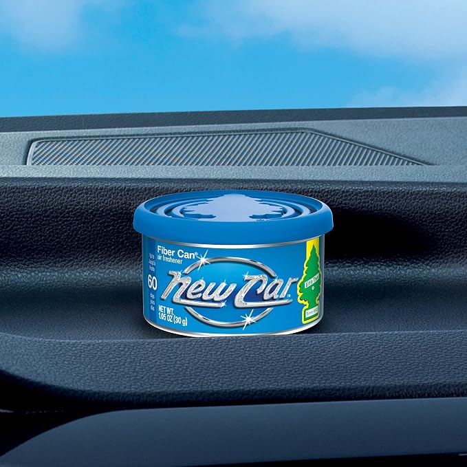 Car Air Freshener | Fiber Can Provides Long Lasting Scent for Auto or Home | Recycled Fiber | New Car Scent, 4 Air Fresheners