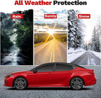 Window Visors Rain Guards for 2025 2026 Toyota Camry Accessories, Outside-Mount Tape-On Side Window Wind Deflectors Vent Visors Shades Rainproof Black 4PCS