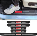 5PCS Car Door Sill Protector,Carbon Fiber Sport Threshold/Rear Bumper Guard Anti-Scratch Sticker Door Edge Protection Decorate,Interior Accessories Self-Adhesive Anti-Scratch Waterpoor(Red sport-5Pcs