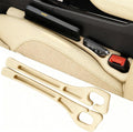 Car Seat Gap Filler Organizer Universal for Car SUV Truck Accessories Seat Gap Plug Blocker with Storage Slot Beige 2 Pack