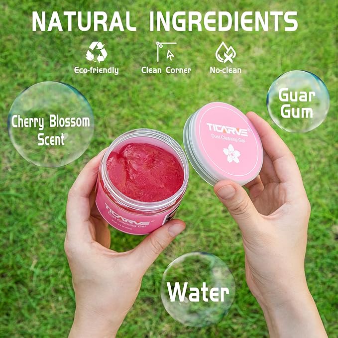 2Pack Cleaning Gel Car Putty Car Clean Putty Gel Auto Tools Car Interior Cleaner Car Cleaner Car Cleaning Slime Car Assecories Keyboard Cleaner Rose (320g/11.2oz)