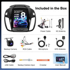 8Core 4G+64G Car Radio for Ford Escape 2013-2019: CarPlay Android Auto | Upgrade Android 15 9.7" Touchscreen Stereo, BT, WiFi 6, GPS, AM, FM, RDS, 36EQ, SWC, 1080P Backup Camera