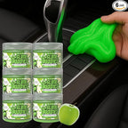Car Cleaning Gel Putty - 6 Pack Apple Scented Interior Detailing Tool for Cup Holder, Air Vent & Keyboard - Reusable Auto Detailing Accessories - Dust Remover Goop - Gifts for Men Women
