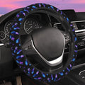 Galaxy Butterfly Steering Wheel Cover for Women Men Neoprene Breathable Wheel Cover Protector Anti-Slip Car Accessories Universal 15 Inch Fit for Cars Trucks Vehicles