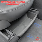 2Pcs Under Seat Storage Boxes for Tesla Model Y Juniper | Underseat Storage Drawer, Hidden Organizer, Durable TPE, Easy to Clean, Removable, Upgrade Under-Seat Console