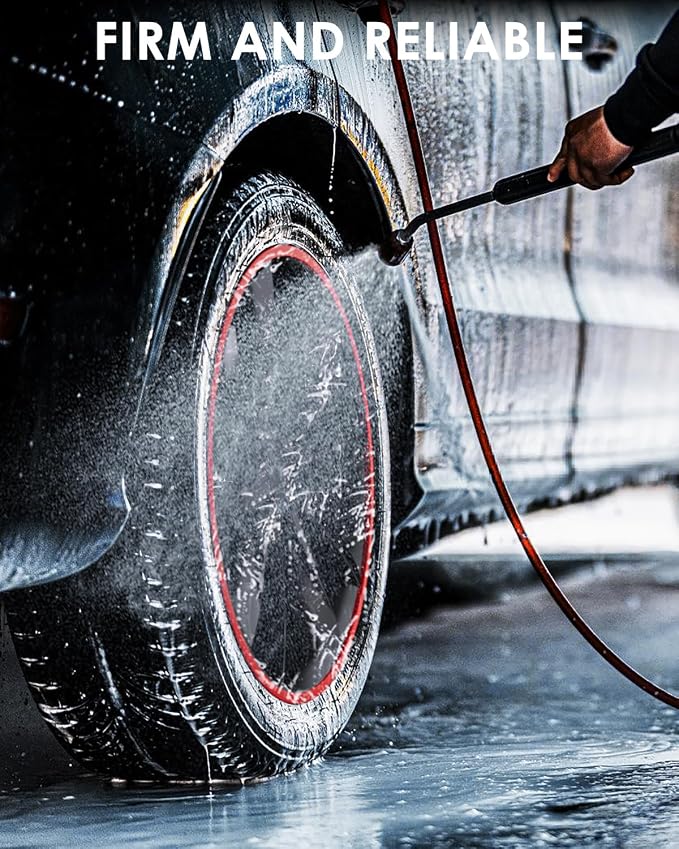 Automotive Alloy Wheel Rim Protector - Covering The Entire Rim of The Wheel hub - Strips for Curb Rash Prevention - Set of 4 Rim Protector Easy to Install(18'',Yellow)