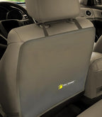 Luxury Clean-Edge Kick Mat - Seat Back Protector and Seat Cover with Invisible Strap and Stiff Edging (1 Mat)