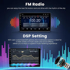(8Core + 64GB) 10.1 Inch QLED Touch Screen Car Radio for Toyota Camry (2006-2011 with Manual A/C) with Carplay and Android Auto,Android 15 Camry Stereo Support Bluetooth,WiFi,GPS,FM Radio