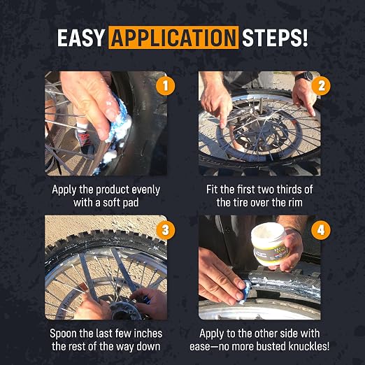 Pro Bud's Tire Mounting Paste - Peerless Lubrication Tire Mounting Lube for Quick Changing and a Secure Fit - Slip-Resistant - 4 oz.