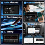 Android 12 Car Stereo for Subaru Forester Impreza 2015 2016 2017 2018 WRX 2016 2017 2018 2019 2020 2021 Radio, 9inch IPS Touch Screen with Carplay Android Auto Bluetooth GPS WiFi Mirrorlink