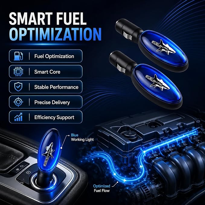 2026 Fuel Sync Gas Saver Device, 2 Pack Plug-in Gas Saver for Cars, Trucks, SUVs & Diesel Vehicles, 12V Automotive Fuel Saving Device, Compact Gas Economizer for City, Highway & Long-Distance Driving