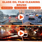 2PCS Glass Oil Film Remover for Car,Roll-On Glass Compound with Cleaning Board,Removes Oil Film & Smudges,Universal Anti-Rain Fog BrushOil Film Remover for Car Windshields(100g)