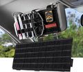 Molle Visor Panel Organizer, Tactical Car Sun Visor Organizer Molle Patch Panel Vehicle Visor Storage Holder Pouch, Molle Webbing with Hook-and-Loop Straps for Cars, Trucks, Suvs etc.