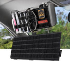 Molle Visor Panel Organizer, Tactical Car Sun Visor Organizer Molle Patch Panel Vehicle Visor Storage Holder Pouch, Molle Webbing with Hook-and-Loop Straps for Cars, Trucks, Suvs etc.