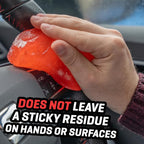 Demon Slime 5.6 Oz - Car Interior Cleaner Gel | Putty Removes Dust & Dirt - for Detailing, Cleaning Vents, Cup Holders, Keyboards, Offices | Hot Cherry Scent (Pack of 4)