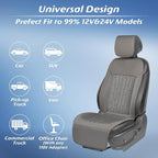 Paffenery 2026 Upgraded Cooling Car Seat Cover Front Seat, 12V-24V Ventilated Cooling Car Seat Cushion, Cooled Seat Cover for Car SUV Truck Universal Fit, Stone Grey