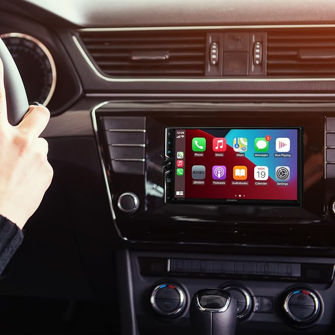 J3CA7W-BUC 7" Wireless Apple CarPlay Android Auto Stereo, Camera | Backup camera included, wired or wireless Certified Apple CarPlay and Android Auto, 7-inch touchscreen, Bluetooth, USB