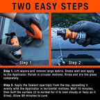 Glass Restore & Repel Kit, Two Step Regimen for Car Windshield, Includes Polishing Compound, Ceramic Sealant, Precision Applicator Tool, and 2 Reusable Sponges