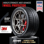 PROTECTiQ PRO Universal Rim Protection Trim - Curb Rash Guard with Award-Winning Patented Design and Premium 3M Tape - Fits Up to 4X 24 Wheels, Cars, Trucks, SUVs - Black