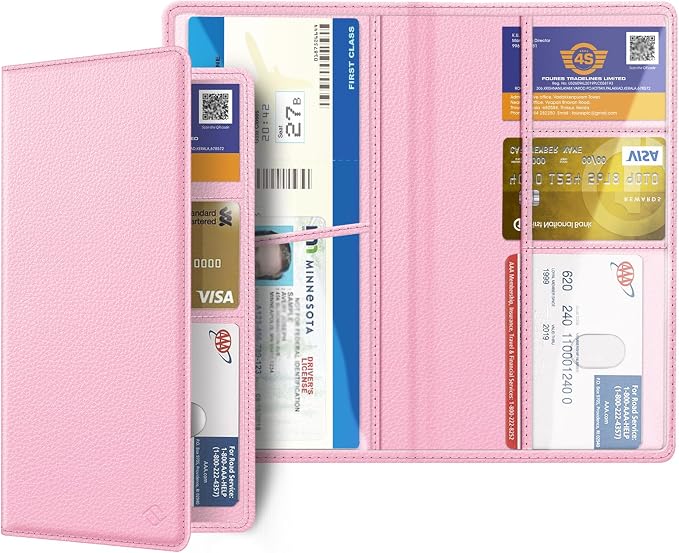 Car Registration and Insurance Card Holder, Vehicle Glove Box Card Organizer Wallet Automobile Accessories for License