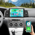 [4G+128G] Android 15 Car Radio for Toyota Corolla EX 2005-2012 Car Stereo with Wireless Carplay/Android Auto, 9 Inch HD Touchscreen with GPS WiFi Bluetooth FM/RDS EQ SWC Backup Camera MIC