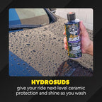 HydroSuds Ceramic SiO2 Shine High Foaming Car Wash Soap, Works with Foam Cannons, Foam Guns, and Bucket Washes, Berry Scent, Safe for Cars, Trucks, and RVs - 1 Gallon