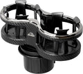 Cupholder 2 in 1 Expander, Turn 1 Cupholder to 2, Dual Drink Holder Expander with Adjustable Expandable Base to Fit Most Cars and Vehicles, Secure Hold with Drink Grips