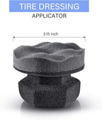 6 Pack Large Tire Shine Applicator Pad Tire Dressing Sponge Applicator Pads Tires Sponge Applicators Foam Gel Wet Applicators Car Detailing Reusable Cleaning Supplies for Applying Tires Shine