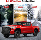 Tundra Rain Guards - Window Visors for Toyota Tundra CrewMax Cab 2022-2025 2026, Outside-Mount Tape-On Side Window Wind Deflectors for Tundra Accessories, Vent Visors Shades Rainproof 4PCS