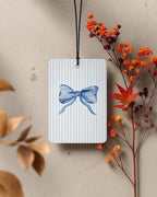 Blue Western Coastal Car Air Freshener 4 Pcs Coconut Scented, Preppy Cowgirl Bikini Bow Car Accessories Mirror Decor for Women, Girly Beachy Hanging Air Freshener for Cars Closet Drawer Books