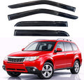 KPY Rain Guards Fit for 2009-2013 Subaru Forester, Out-Channel Window Visors Vent Wind Deflectors 4PC, Car Accessories for 09-13 Forester